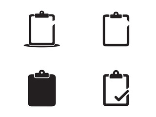 Four Vector Clipboard Icons