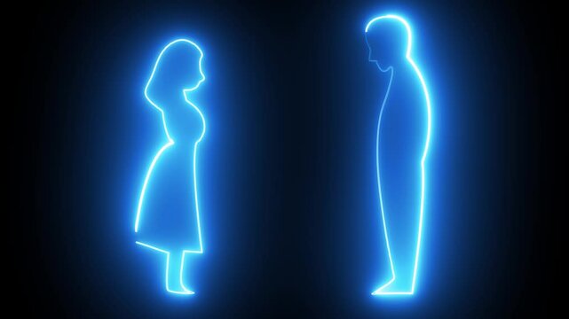 Futuristic Digital Representation of Human Face with Red Holographic Interface Advanced Technology and Artificial Intelligence Innovation