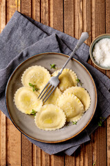Fresh Homemade Ravioli with Parmesan Cheese