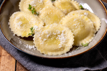 Fresh Homemade Ravioli with Parmesan Cheese