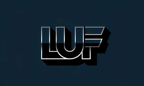 LUF: A Striking 3D-Style Lettermark Design