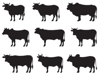 SIMBRAH COW SILHOUETTE