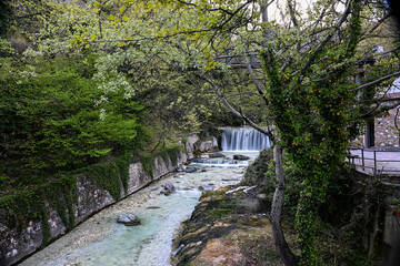 a bath in the hot springs of pozar