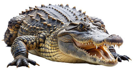 Obraz premium crocodile isolated on white background