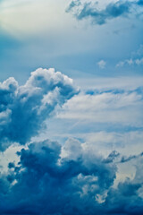 An intentionally soft-focus image of a dramatic sky with evocative clouds, designed as a subtle backdrop for creatives—allowing foreground elements in web or media projects to take center stage