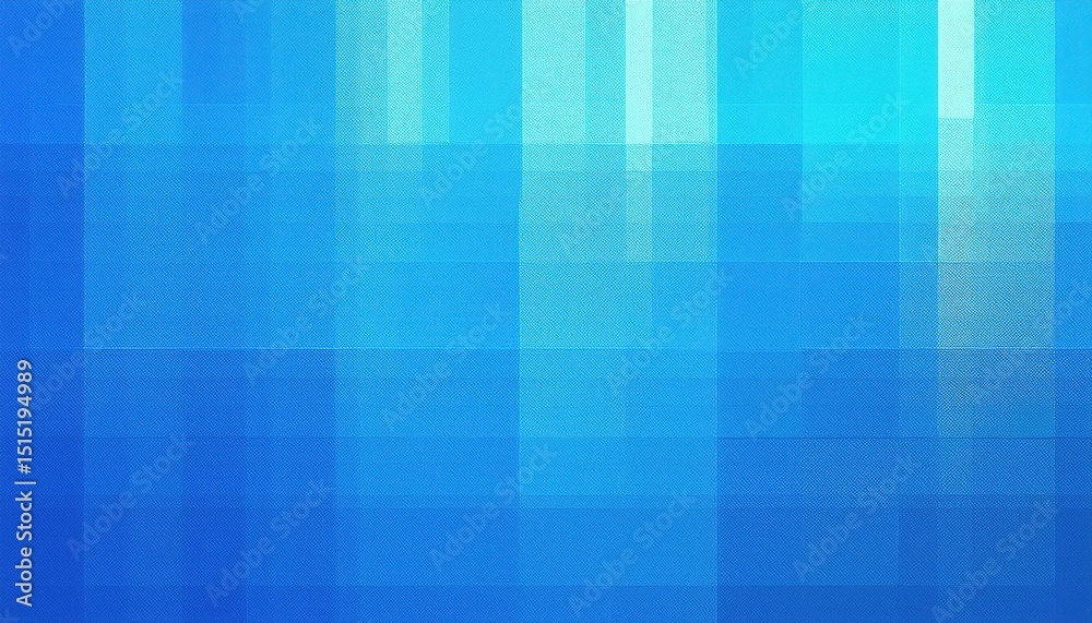 Poster abstract blue pixel texture with woven fabric effect and bright cyan gradient lighting for web design, branding background, poster, or digital print use in modern geometric or tech themed layout

