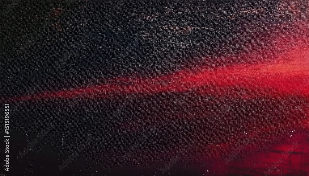 Poster dark abstract grunge texture with black and red brush strokes and light scratches on canvas surface,
