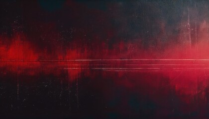 Fototapeta premium dark abstract grunge texture with black and red brush strokes and light scratches on canvas surface, ideal for horror theme design, album cover, poster background, or branding texture