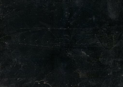 Fractured texture. Old film overlay. White dust scratches grain particles damaged crashed glass weathered effect on dark black abstract background.