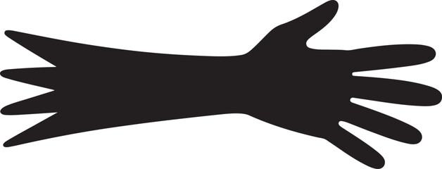 Black Glyph Icon of Tear Drop with Seeds Inside