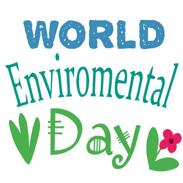 World Enviromental Day Aesthetic Text