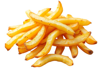 Golden french fries delicious crispy potato snack food