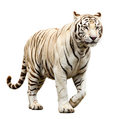 Obraz premium Majestic White Tiger: Powerful Wildlife Photography