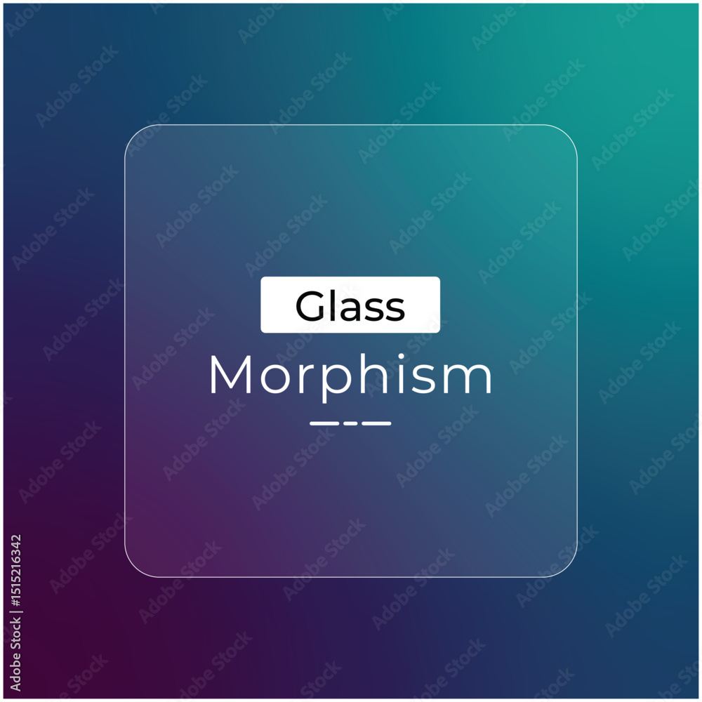 Fototapete modern bright tech gradient gradient color morphism glass effect for background