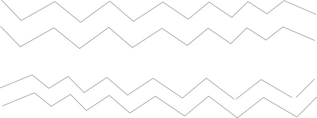 Curved black long lines on white, Wavy line horizontal divider outline horizontal divider outline vector illustration. Curved black long lines seamless pattern isolated squiggly linear doodle shapes. 