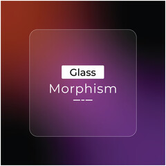 Red dark navy blue gradient glass morphism effect for background