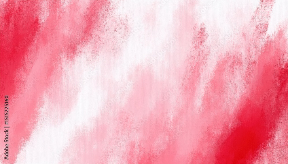 Poster soft red watercolor and halftone texture blend with cloud like diffusion and white highlights for ab