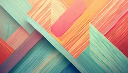 abstract pastel geometric design featuring diagonal lines and shapes