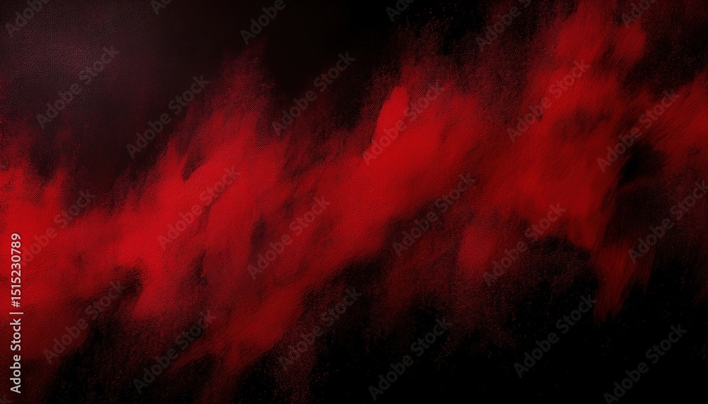 Aufkleber dark red and black abstract textured background with bold brushstroke gradient and subtle canvas grain, ideal for horror theme, grunge design, dramatic poster, or edgy digital branding

