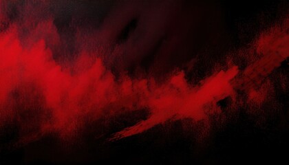 dark red and black abstract textured background with bold brushstroke gradient and subtle canvas grain, ideal for horror theme, grunge design, dramatic poster, or edgy digital branding

