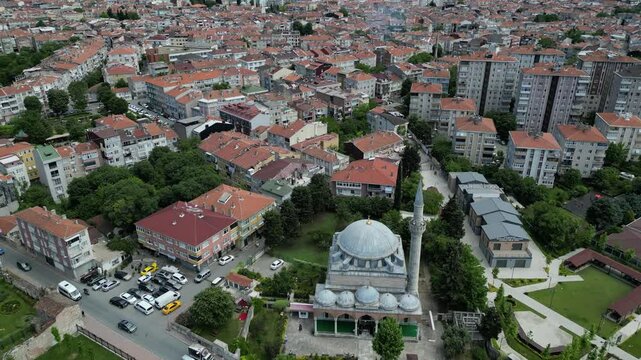 A view of the Hadim Ibrahim Pasha Mosque in Istanbul, Turkey. This mosque was built by Mimar Sinan.