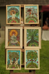 art painting on the wall