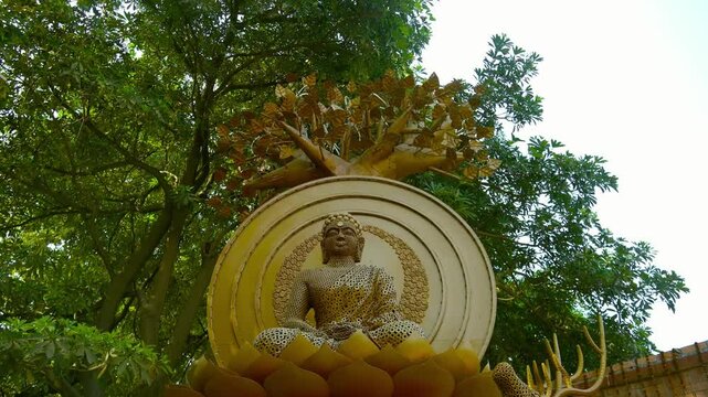 Buddha Statue at Sarnath Symbol of Peace Where Dharma Began