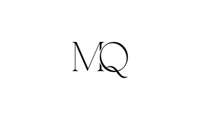 MQ initial letters, monogram logo