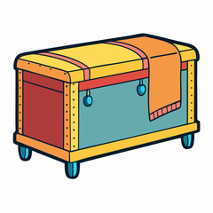 treasure chest vector illustration