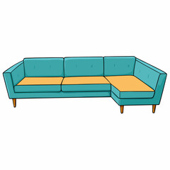 sofa isolated on white