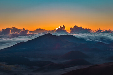 sunrise at Haleakalā National Park on Maui (Hawaii)