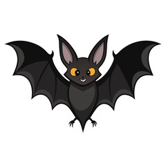 Halloween bat isolated on transparent background