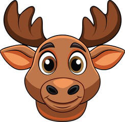 cartoon-moose-face--brown-fur--large-antlers--big.eps