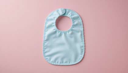 a baby bib folded neatly.