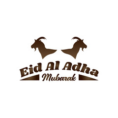 Eid al-Adha Mubarak Logo , Qurbani Festival Vector Design, Sacrificial Festival Vector Design 

