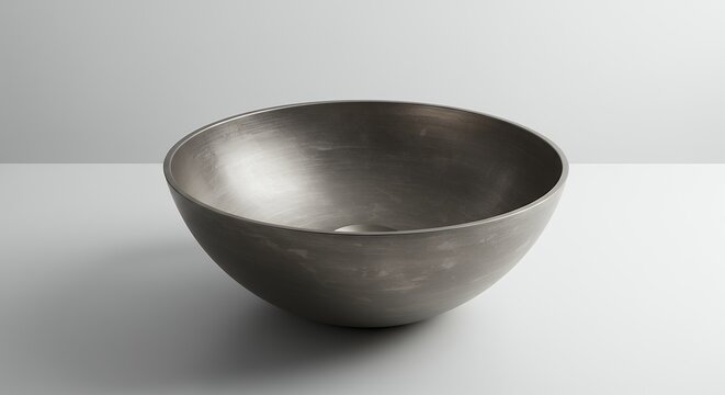 Gray bowl studio shot