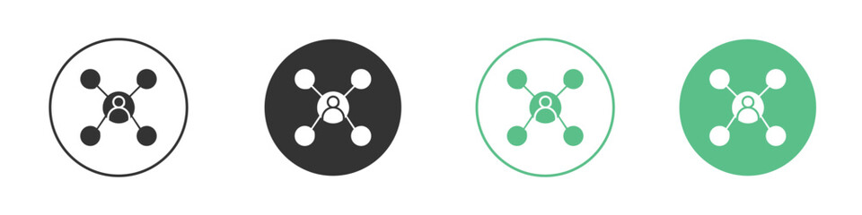 Affiliate marketing icon logo vector set. Graphic design elements