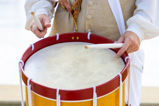 Historical reenactment drummer