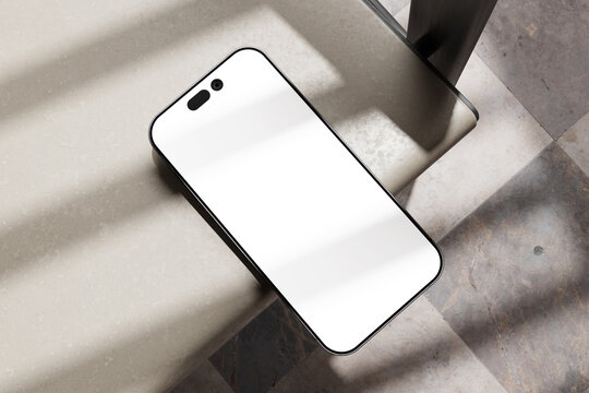 Smartphone with Shadow Overlay Mockup
