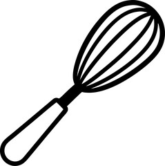 kitchen whisk isolated on white
