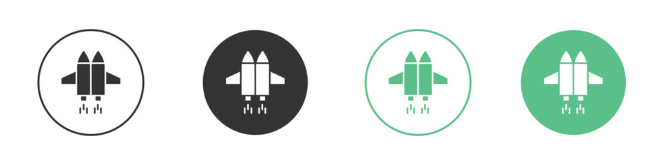 Jetpack icon logo vector set. Graphic design elements