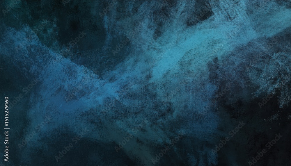 Aufkleber deep teal and navy textured abstract background with dynamic brush strokes and diagonal gradients, i