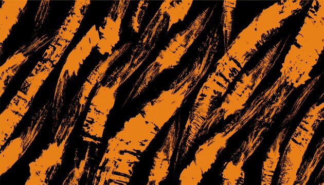 bold orange dry brush strokes on black background with dynamic grunge texture, perfect for poster design, music album cover, streetwear branding, or abstract digital art project

 - Powered by Adobe