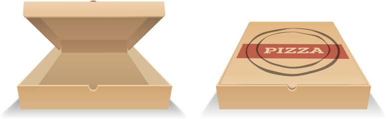 Pizza box design template