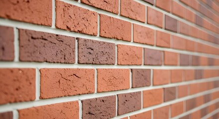 Obraz premium Minimalist brick wall with repeating geometric texture