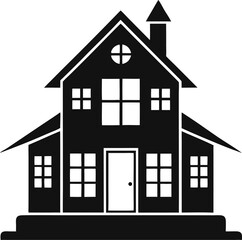 house silhouette vector