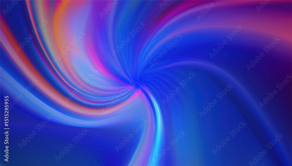Leinwandbilder vivid blue and magenta light swirl with abstract gradient wave for digital background, web design, print, or branding use

