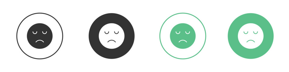 Fototapeta premium Sad icon