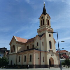 Fototapeta premium Catholic Church of Saint John of Nepomuk in Zrenjanin, Serbia
