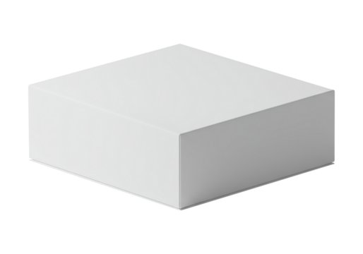 Blank White Cube Simple, Clean 3D Product Mockup for Packaging Design